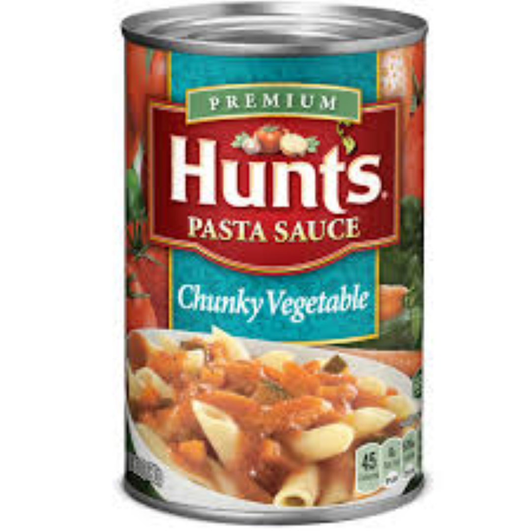 HUNTS CHUNKY VEGETABLE PASTA SAUCE 680GM